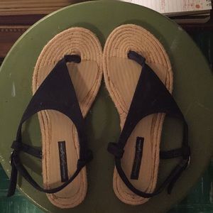 American eagle tweed sandals.